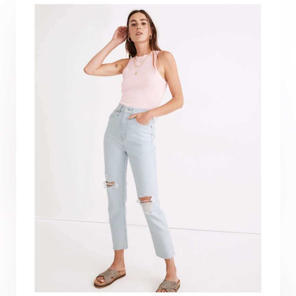 The Mom Jean in Harman Wash - Raw Hem Edition
